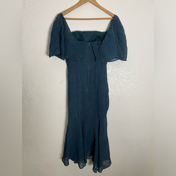 NWT C/MEO Collective Sacrifices Midi Dress in Emerald Size S - Picture 3 of 8